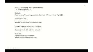 ASPICE - Part 14 | System/Software Qualification Test (SYS.5 /SWE.6) |