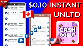 CashDount 🔥🍩 New Apps To Earn Money With PayPal 💸 PayPal Games That Pay Real Money 