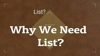 List in Html - Web Development (Part 8)
