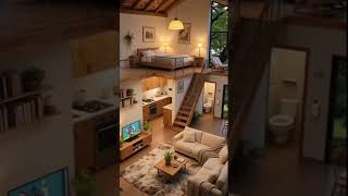 Cozy Wooden Loft House 🌿 | Warm Minimalist Bedroom + Living Room Tour  #CozyHome
