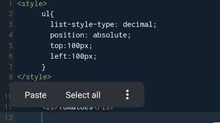 CSS lists