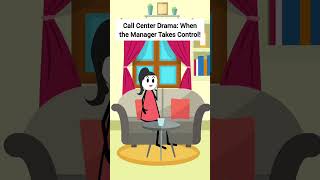 Call Center Drama: When the Manager Takes Control! #gplus #animation #customerservice #skits