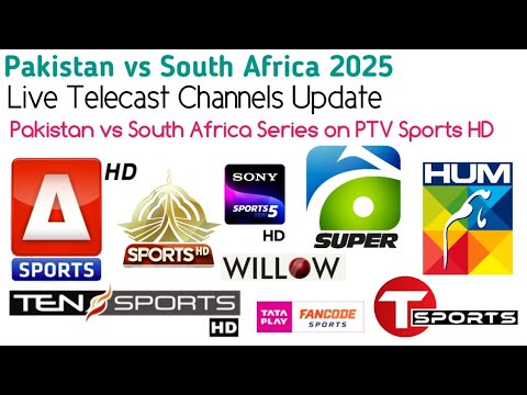 Pakistan vs South Africa 2025|Live Telecast Channels Update|This Series Live on PTV Sports HD