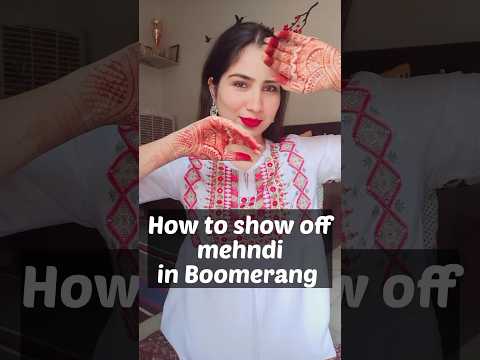 Boomerang idea's showing your mehndi #shorts #mehndi