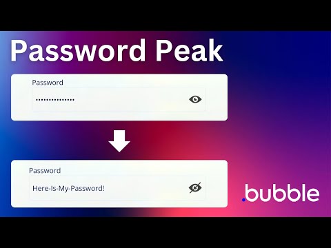 Add Password Reveal Feature to Bubble | Bubble.io Tutorial