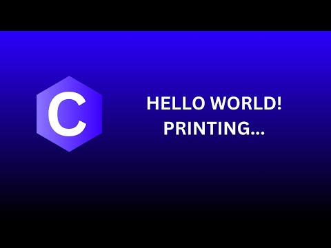 #1 Printing Hello World! in C