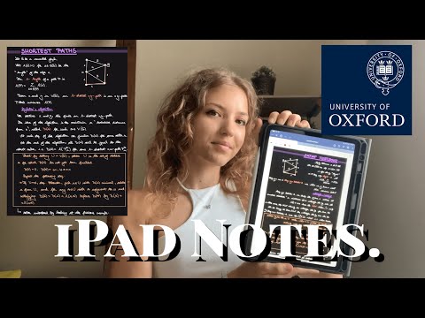 How I take notes on my iPad as a MATHS student at the University of OXFORD
