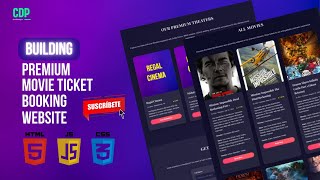 Craft a Jaw-Dropping Movie Ticket Booking Empire with Pure HTML, CSS & JS – No Frameworks Needed!