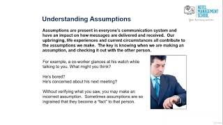 8  Understanding Assumptions and How to avoid harmful assumptions
