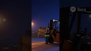 The Life of a Forklift Driver. #fypシ #workvibes #bluecollarlife #shorts #ai #funny #reels