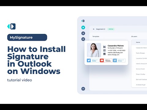 How to install signature in Outlook on Windows?