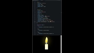 Candle 🕯️🕯️ Animation using pure HTML & CSS | CSS Tricks | Coding 🔥 #shorts