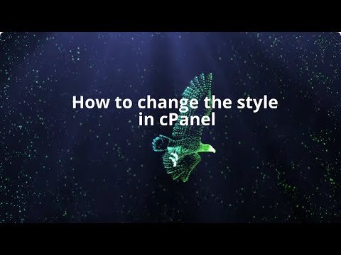 How to change the style in cPanel with Eaglecoast Hosting