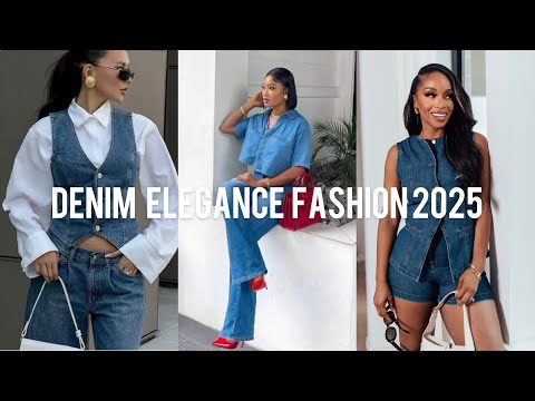 CLASSY JEANS TRENDS 2025 *How to make Jeans look Elegant* 🌸Denim Outfit Ideas for Elegant Women