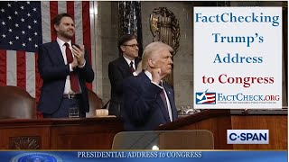 FactChecking Trump’s Address to Congress