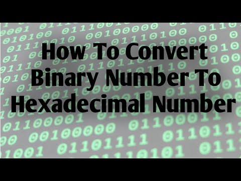 Binary Number To Hexadecimal Number Conversion || Easy Method