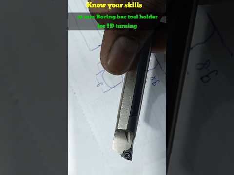 Boring bar tool for ID turning operation in CNC machine
