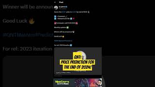 🚨 QUANT | END OF YEAR 2024 QNT PRICE PREDICTION 🚀 | #QNT #QUANT #QUANTCOIN