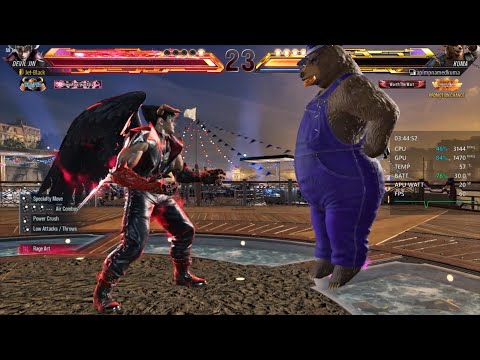 Tekken 8 Stress Test On ROG Ally 100% to 50% because I'm Tired