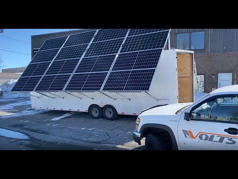 Mobile Solar Energy System by Volts Energies - Système d'énergie solaire mobile par Volts Energies