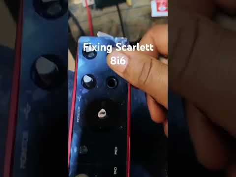 Fixing scarlett 8i6 #fixings #machine #youtubeshorts #scarlett #machine #repair #welding #soldering