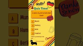 Berlin Wall #competitiveexams #germanlanguage #quiz #vocabulary #net #net2024 #riddles#netjrf#ugcnet