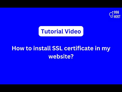 How to install SSL certificate in my website? (let's encrypt ssl certificate)