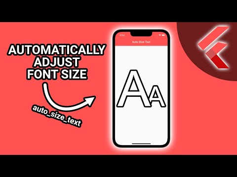 Flutter - Automatically Adjust Font Size  (auto_size_text) #Flutter #AppDevelopment #Web