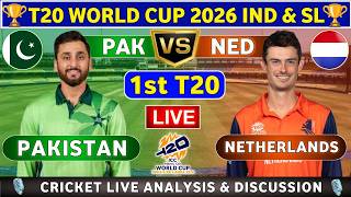Pakistan vs Netherlands, 1st T20 Live Match Analysis & Discussion NED vs PAK 1st Match T20 World Cup