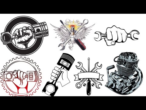 Mentahan logo Mesin/Piston/Kunci
