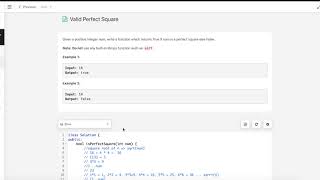 May Leetcoding Challeng - Day 9 - Valid Perfect Square (C++) with explanation