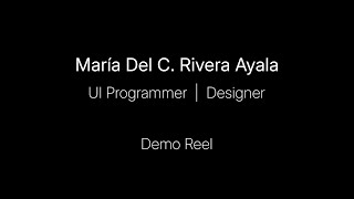 UI Programming & Design Demo Reel