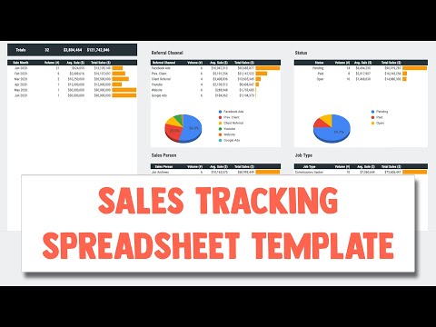 Google Sheets Dashboard - Sales and Leads Spreadsheet Template