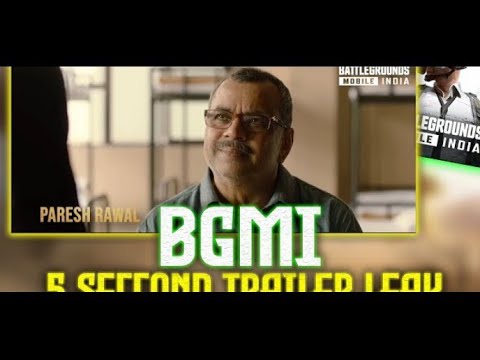 BGMI 5 Second Trailer Leaked 🤯 | #bgmi #pareshrawal #bgmiban #indiakabattlegrounds