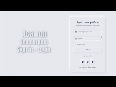 Neumorphic Login Form Design with HTML & CSS | Modern UI Tutorial