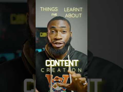 3 things I've learnt about content creation🔥#contentcreator #contentcreationtips