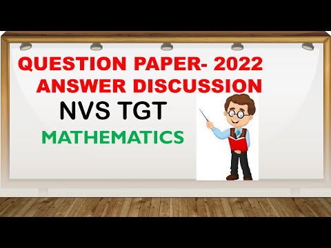 NVS TGT MATHS - QUESTIONS