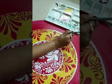 Happy Laxmi puja to all..❣️🌼 #youtubeshorts #alpona #shorts #design #art #painting #laxmi #puja #diy