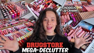 THE BIGGEST DRUGSTORE LIP COLLECTION EVER! Lipsticks, Glosses, Liners, LET'S DECLUTTER