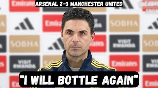 Mikel Arteta ADMITS he will BOTTLE the title - Post Match Interview - Arsenal 2-3 Manchester United