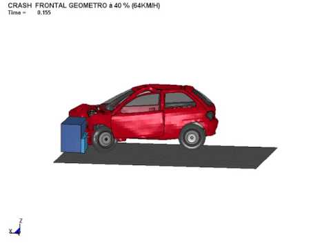 Peugeot 205 - frontal impact - cushion