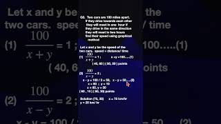 Tamil Nadu 9th Std Math Solutions: Exercise 3.10 Q3 Algebra - Graphs - Linear Equations