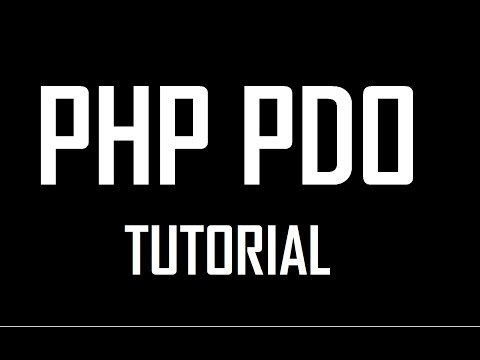PHP Data Objects (PDO) Tutorials: CONNECTION TO DATABASE 2017