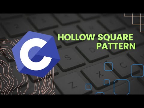 How to create a HOLLOW SQUARE PATTERN 💯🔥 || C || PROGRAMMING 👨‍💻