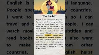 Why English? | English Reading and Listening Practice #easyenglish #englishforbeginners #english