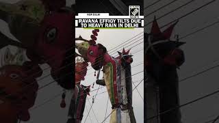 Dussehra preparations affected as heavy rain hits Ramlila Grounds in central Delhi