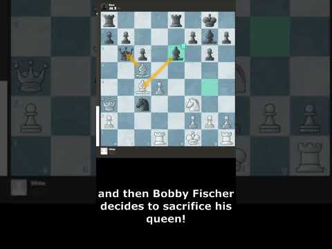 Bobby Fischer's GAME OF THE CENTURY! #bobby #bobbyfischer #chessgrandmaster #chesstactics #chess