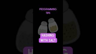 Why Password Hashing Needs Salt (Tech Explained) #programmingtips #developertips
