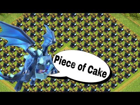 Every Flying Troops Vs Full Air Defence Base | Clash Of Clans