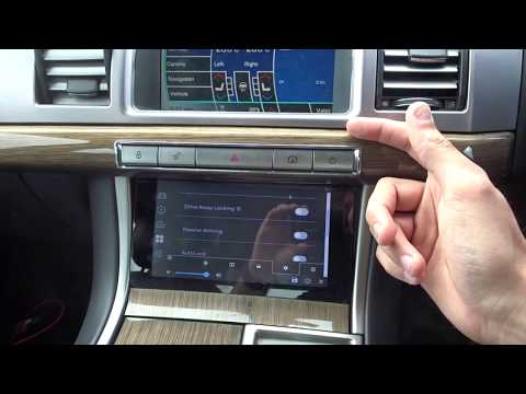 Vehicle settings page built into Canbus app Jaguar XF
